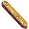 Dreamtime Crystal DC 77725 Rondelle Spacer Bars 4 Hole Amethyst/Gold