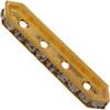 Dreamtime Crystal DC 77725 Rondelle Spacer Bars 4 Hole Greige/Gold
