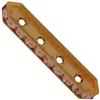 Dreamtime Crystal DC 77725 Rondelle Spacer Bars 4 Hole Light Peach/Gold