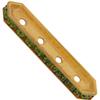 Dreamtime Crystal DC 77725 Rondelle Spacer Bars 4 Hole Olivine/Gold