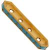 Dreamtime Crystal DC 77725 Rondelle Spacer Bars 4 Hole Turquoise/Gold