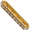Dreamtime Crystal DC 77725 Rondelle Spacer Bars 4 Hole White Opal/Gold