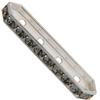 Dreamtime Crystal DC 77725 Rondelle Spacer Bars 4 Hole Black Diamond/Silver