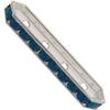 Dreamtime Crystal DC 77725 Rondelle Spacer Bars 4 Hole Caribbean Blue Opal/Silver