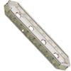 Dreamtime Crystal DC 77725 Rondelle Spacer Bars 4 Hole Chrysolite Opal/Silver