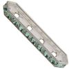 Dreamtime Crystal DC 77725 Rondelle Spacer Bars 4 Hole Chrysolite/Silver