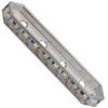 Dreamtime Crystal DC 77725 Rondelle Spacer Bars 4 Hole Crystal AB/Silver
