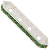 Dreamtime Crystal DC 77725 Rondelle Spacer Bars 4 Hole Fern Green/Silver