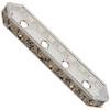 Dreamtime Crystal DC 77725 Rondelle Spacer Bars 4 Hole Greige/Silver