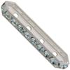 Dreamtime Crystal DC 77725 Rondelle Spacer Bars 4 Hole Light Azore/Silver