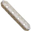 Dreamtime Crystal DC 77725 Rondelle Spacer Bars 4 Hole Light Grey Opal/Silver