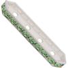 Dreamtime Crystal DC 77725 Rondelle Spacer Bars 4 Hole Peridot/Silver