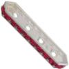 Dreamtime Crystal DC 77725 Rondelle Spacer Bars 4 Hole Ruby/Silver