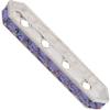 Dreamtime Crystal DC 77725 Rondelle Spacer Bars 4 Hole Tanzanite/Silver