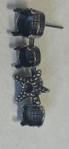 39ss/29ss 1088 with 24pp Starfish elements cup chain Stud earring bases