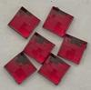Acrylic Checkerboard Square Rhinestones 10mm Ruby