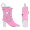 Pink Enameled Cowboy Boot with Crystal Accent