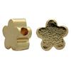 Tiny Gold Flower Bead 5mm