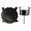 Post Earring Pronged Settings for Dreamtime Crystal 1088 ss47 Chatons Hematite Pair