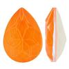 Bling! 4320 Crystal Pear Shape Faceted Fancy Stone, Neon Orange 14x10 mm