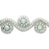 Crystal AB/Silver Rhinestone Trim