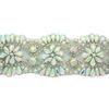 Crystal AB/Silver Rhinestone Trim