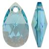Dreamtime Crystal DC 6106 Pear Shaped Pendant Light Turquoise Shimmer 16mm