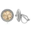 Crystalized with Dreamtime Crystal Clip-On Earrings for Dance Silk/Crystal 15mm