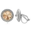 Crystalized with Dreamtime Crystal Clip-On Earrings for Dance Silk/Crystal 19mm