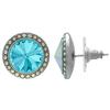 Crystalized with Dreamtime Crystal Stud Earrings for Dance Aquamarine/Crystal AB 17mm