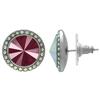 Crystalized with Dreamtime Crystal Stud Earrings for Dance Crystal Dark Red/Crystal AB 17mm