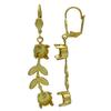 Gold Empty Jewelry Earrings Setting for Dreamtime Crystal 1088 ss39. Gold Pair 