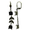 Empty Jewelry Earrings Setting for Dreamtime Crystal 1088 ss39. Brassox Pair