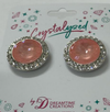 Crystalized with Dreamtime Crystal Stud Earrings for Dance Crystal Flamingo Ignite/Crystal 19mm