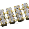 3 Row Rhinestone Chain