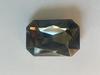 Bling! Crystal Maxi Emerald Cut Faceted Fancy Stone, Black Diamond 37x25mm