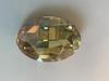 Bling! Crystal Oval Faceted Fancy Stone, Golden Shadow 39x28 mm