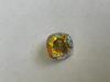 Bling! 4470 Crystal Square Cushion Faceted Fancy Stone, Light Topaz White Crackle 12mm