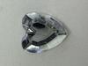 Acrylic Flatback Rhinestones Heart Shaped 15mm Crystal