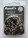 CraftSafe Crystalina Low Lead Hot Fix Rhinestones 2mm Smoked Topaz, 800 Pieces