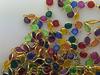 Acrylic Channel Chain Assorted Jewel Tones 10mm stones