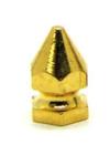 Screw Back Hexagon Spike 17.5mm Gold