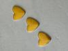Iron on Nailhead Hearts 8mm Matte Gold
