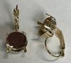 Leverback Empty Earring for Dreamtime Crystal 1122 Gold