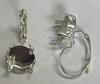 Leverback Empty Earring for Dreamtime Crystal 1122 Shiny Silver