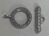 Toggle Clasp Set, Antique Silver 18mm