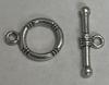 Toggle Clasp Set, Antique Silver 12mm