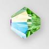 Preciosa 451 69 302 Bicone Bead 4mm Peridot Glitter 
