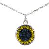 Game Time Bling Circular Dangle Necklace - Montana/Citrine (London Blue/Citrine)