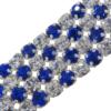 Metal Set Rhinestone Banding 4 Row